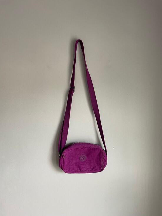 Kipling Handbags - Kipling Magenta Pink Nylon Crossbody Bag Mini Travel Purse Womens Going Out